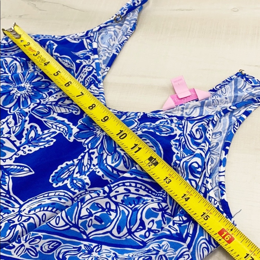 LILLY PULITZER Dusk Romper Blue Crush *No Belt* - Picture 8 of 13
